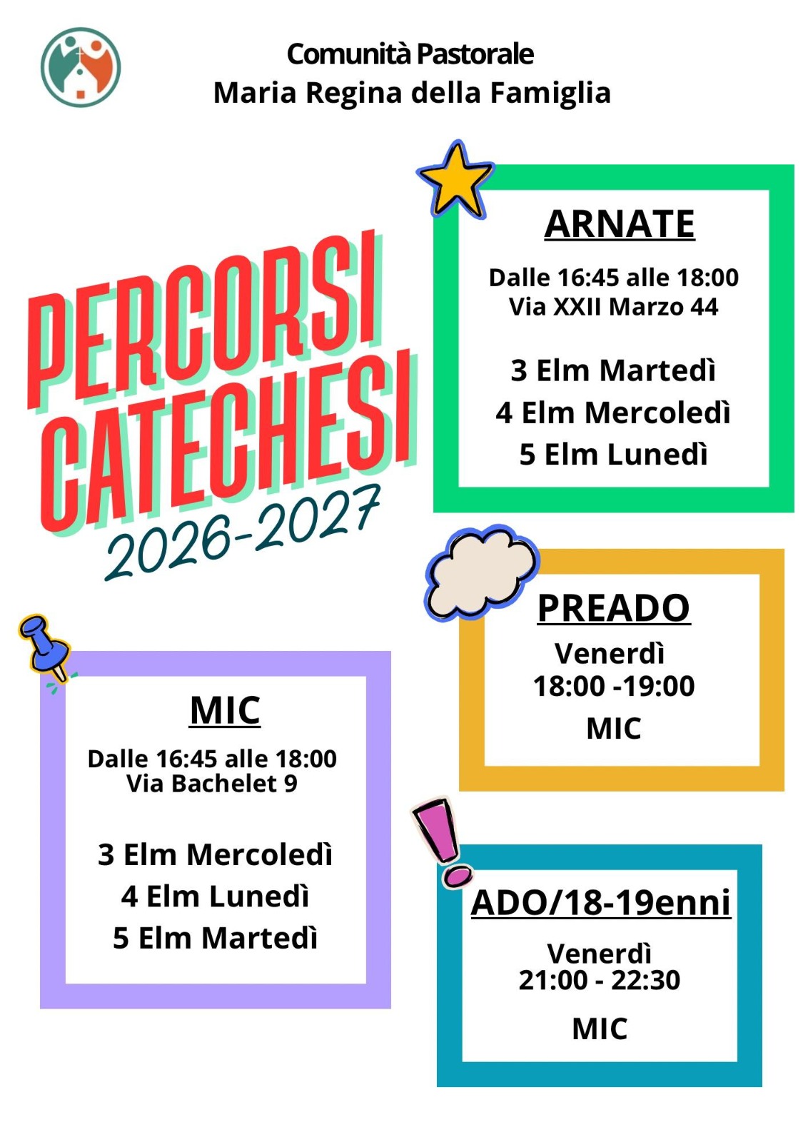 Percorsi di Catechesi 2026–2027: ripartiamo insieme!
